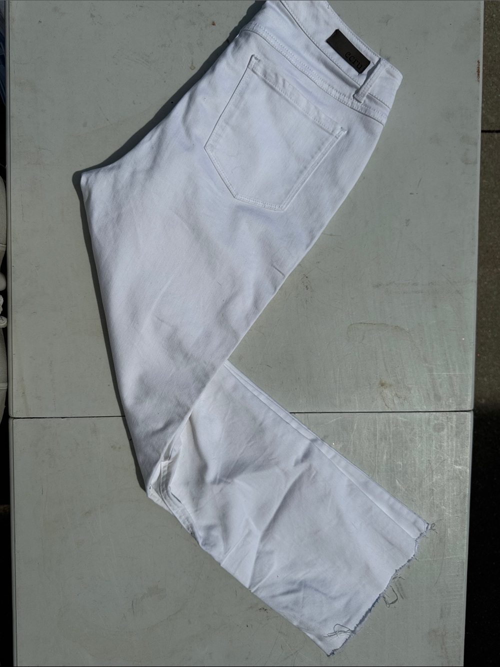 ecru White High-Rise Skinny Jeans